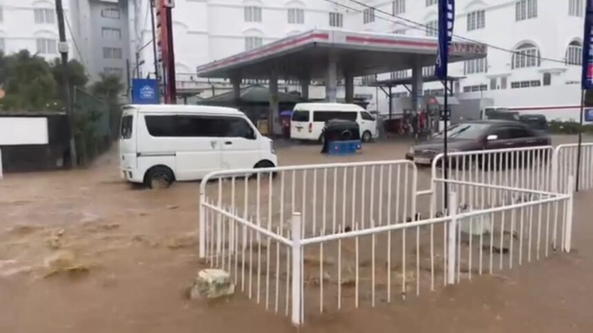 நுவரெலியாவில் பலத்த மழை - வெள்ளத்தால் போக்குவரத்துக்களுக்கும் இடையூறு 1 Nuwara Eliya Floods