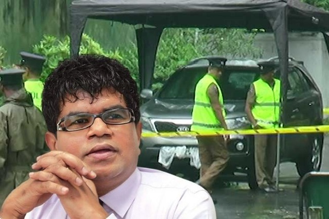 துசித ஹல்லோலுவவின் வாகனம் மீதான தாக்குதல்