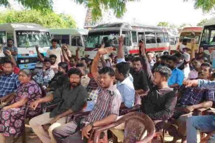 Bus Owners Protest