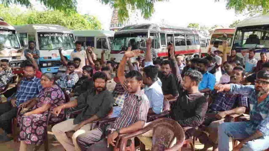 Bus Owners Protest